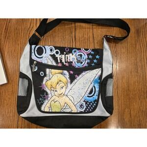 Disney Tinkerbell Messenger Bag Zippered Side Pockets Large Graphic Y2K Style